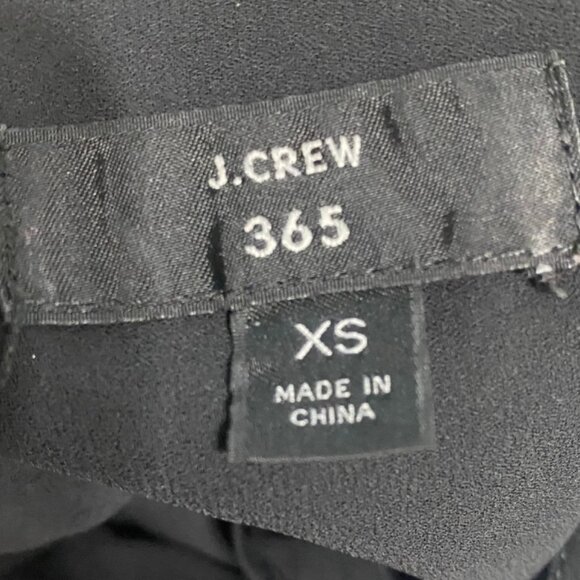 J. Crew 365 Black Sleeveless Tie-Neck Blouse, Size XS - Picture 8 of 8